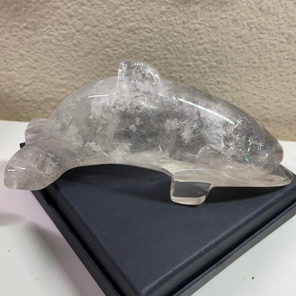 Clear Quartz Dolphin